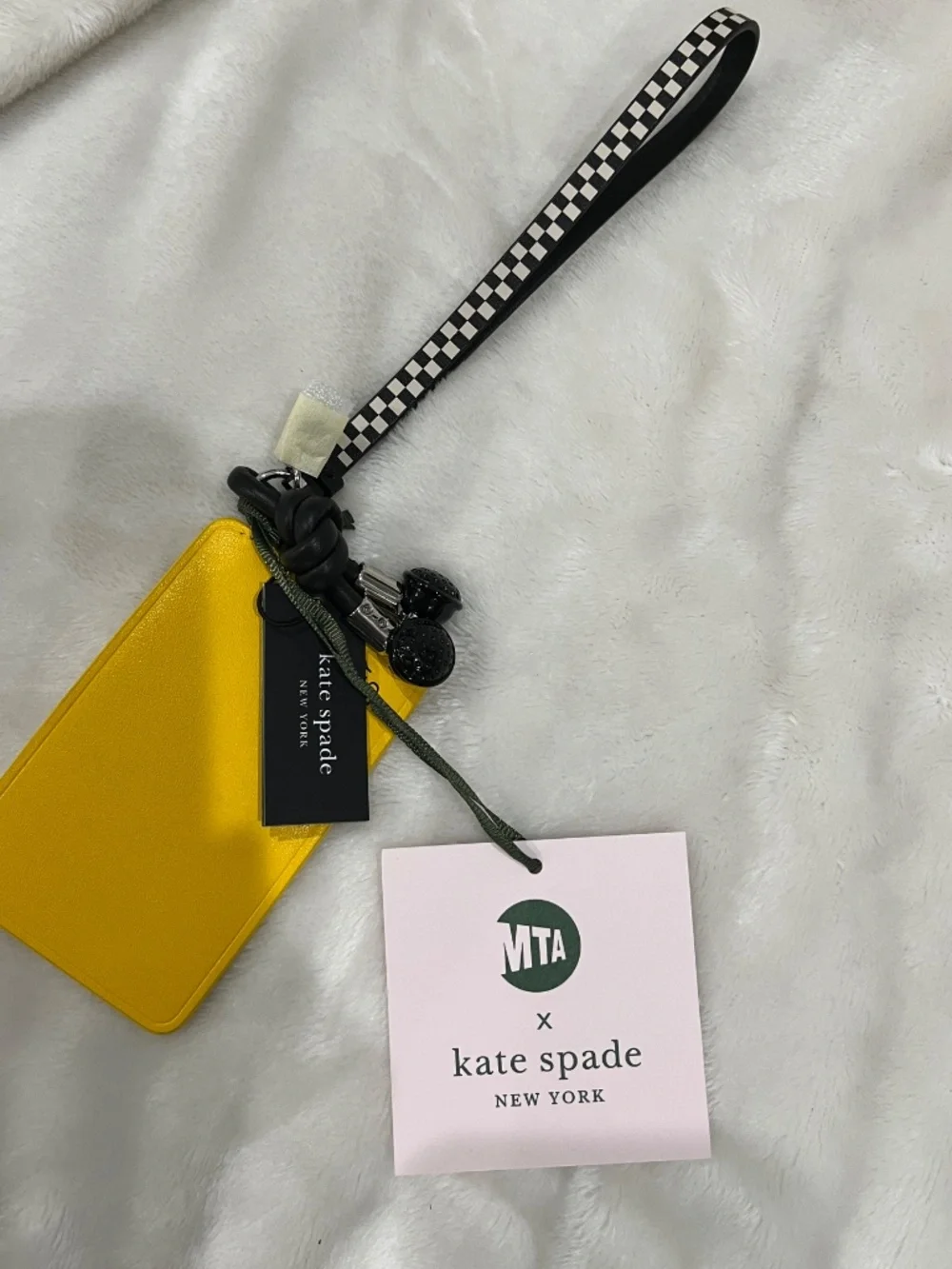Kate spade MTA Metro Card bag charm NWT